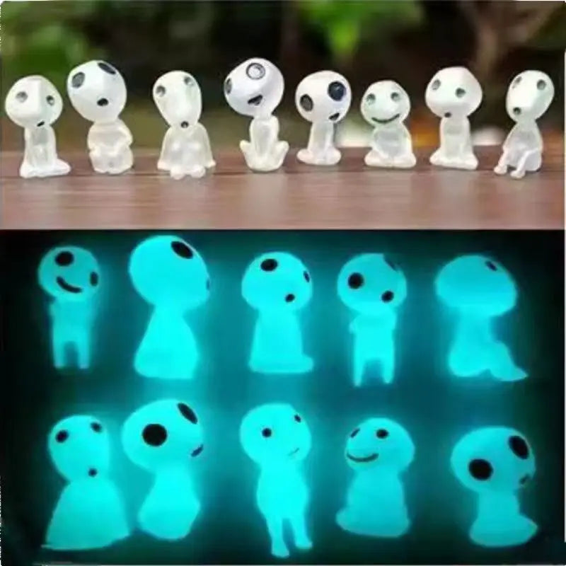 Glow in the Dark Miniature Decorations - Garden & Home Ornaments for Outdoor and Indoor Use