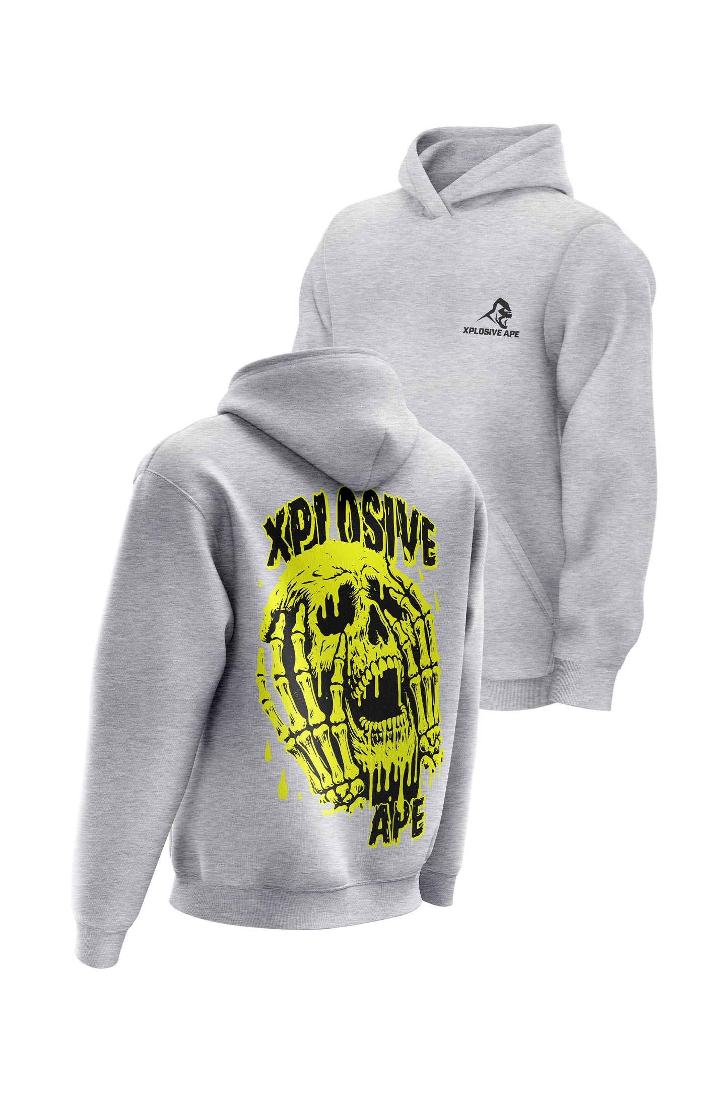 XAPE Grilled Cheese Hoodie - Heather Grey