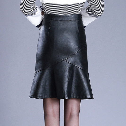 High Waist Knee Length Bodycon Skirt