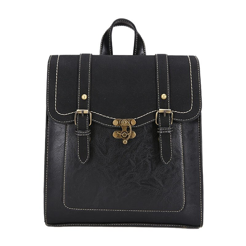 Vintage Women Backpack Shoulder Bag Lady Multifunction Backpack Retro Bags