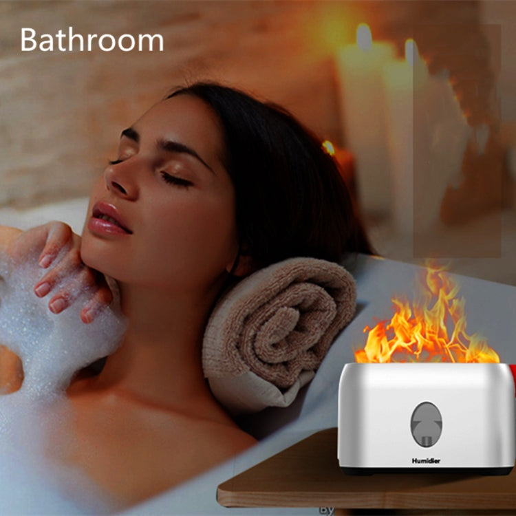USB Simulation Flame Humidifier (Pink)