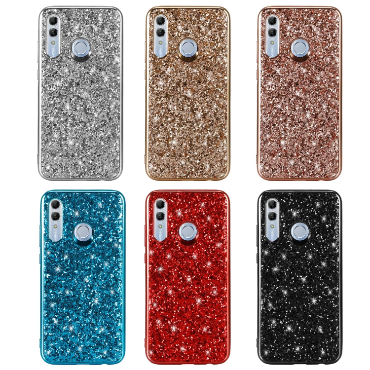 Glittery Powder Shockproof TPU Case for Huawei Honor 10 Lite, For Huawei Honor 10 Lite