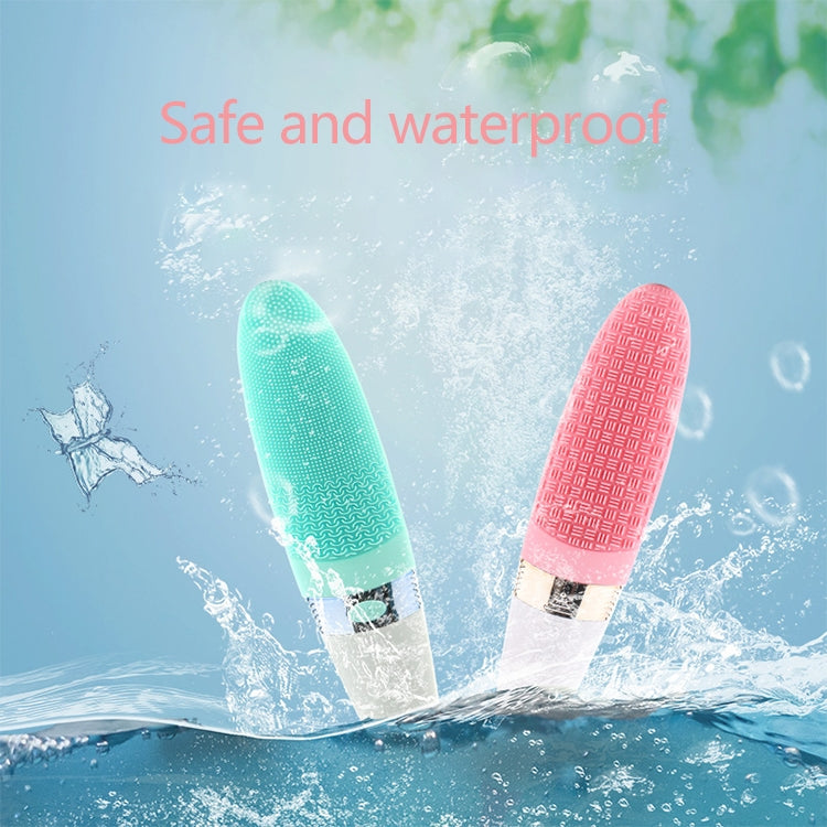 CNaier AE-8381 Household Waterproof Vibration Silicone Electric Massage Bath Body Brush (Pink)