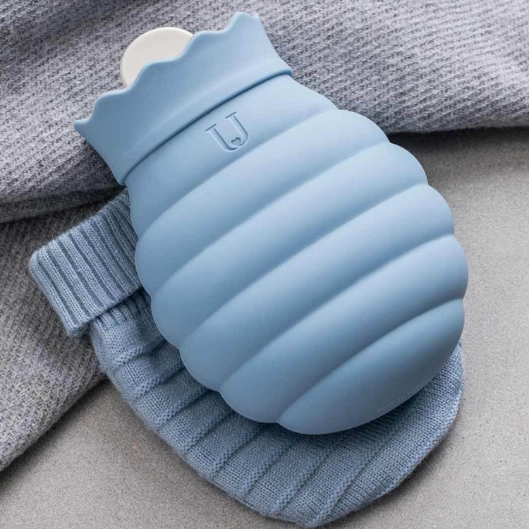 Original Xiaomi Youpin Jotun Judy Warm Water Bag Silicone Hot Water Bag Small Size:15x10x5.8cm(Gray Blue)
