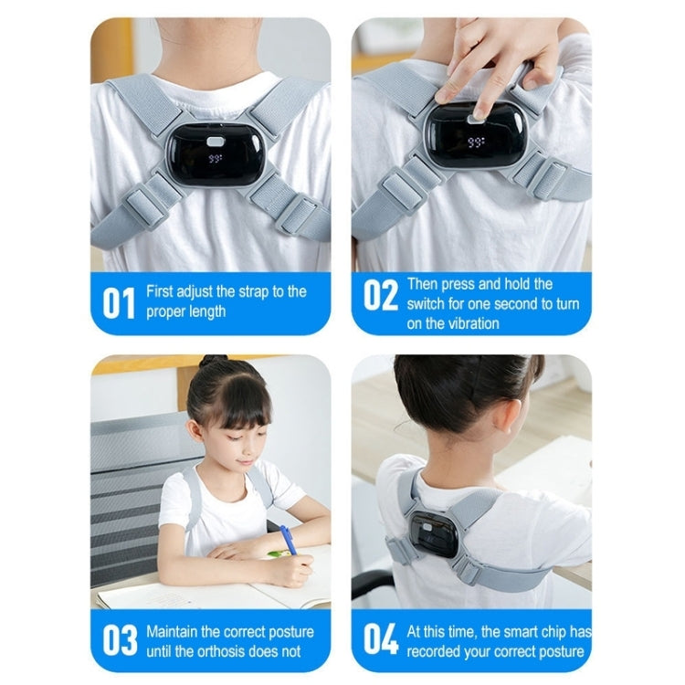 Smart Posture Corrector Adult Child Intelligent Posture Reminder Posture Trainer, Orthotic (Grey), Orthotic (Black), Orthotic (Pink)