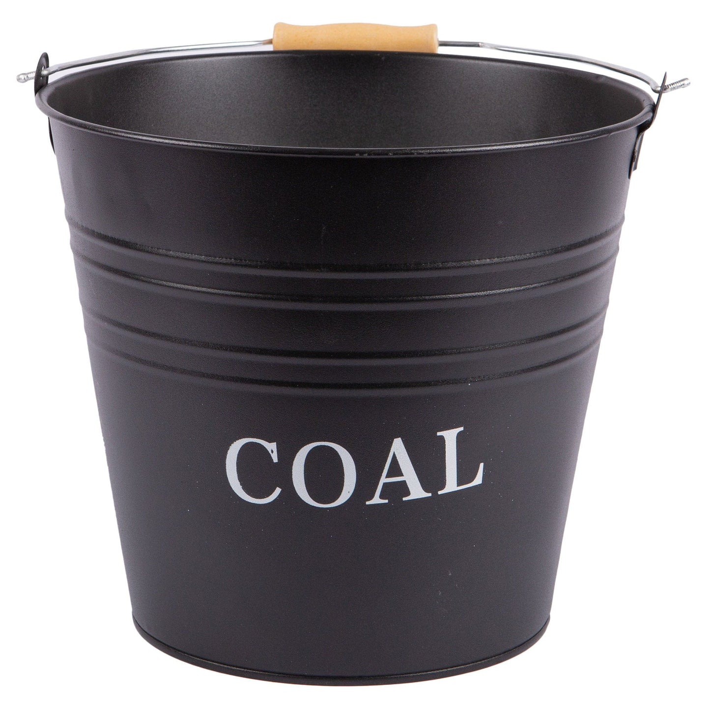 Black 12L Cast Iron Coal Bucket