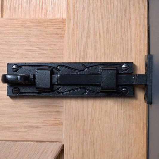145mm Black Cranked Shepherd's Crook Bolt