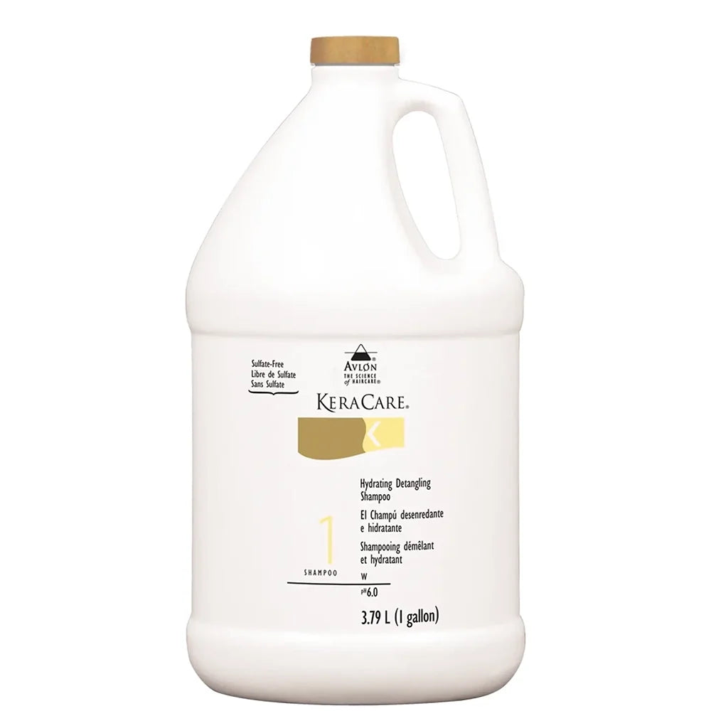Keracare Hydrating Detangling Shampoo 128 oz / 3790 ml - For All Hair Types & Breakage Concern