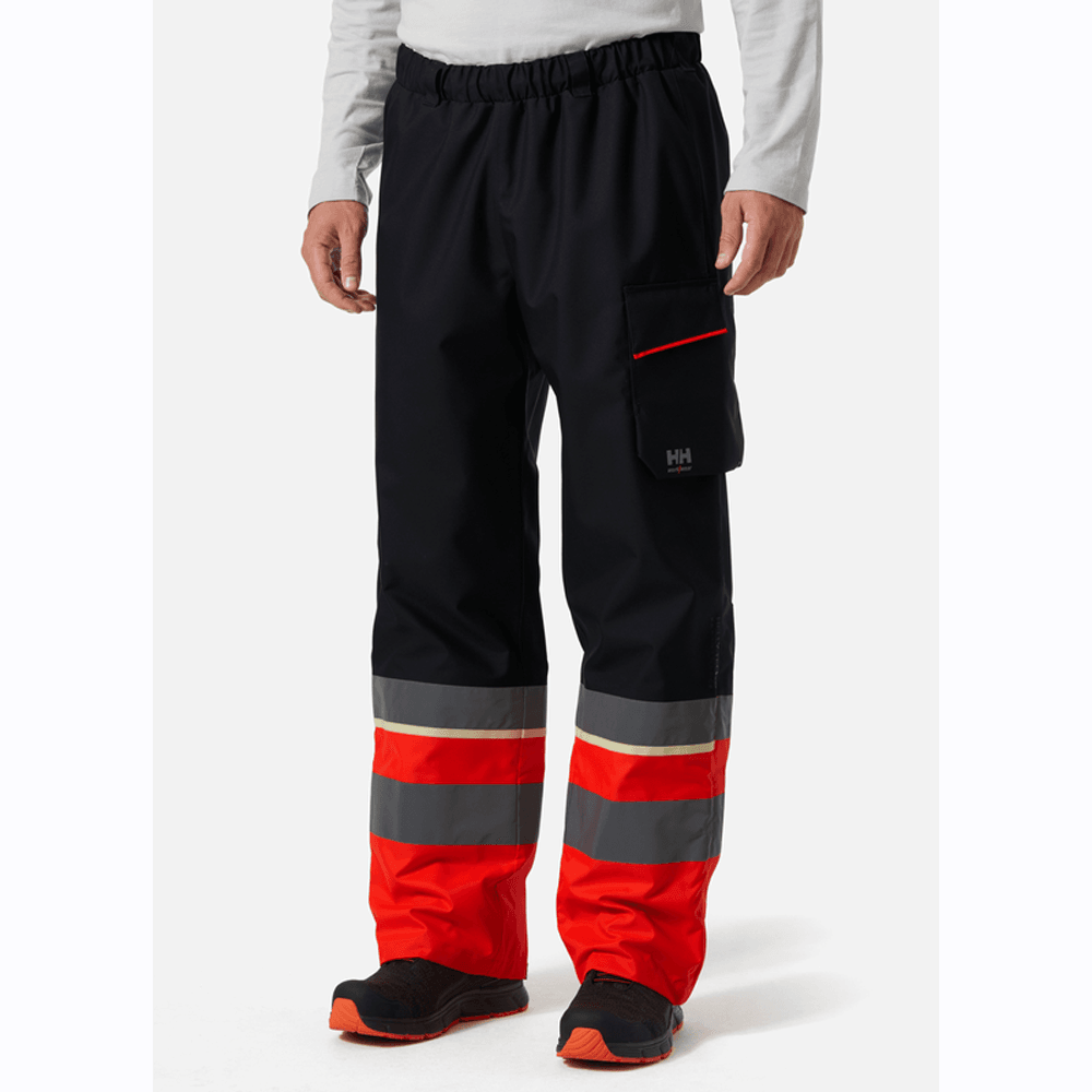 Helly Hansen 71186 Hi-Vis UC-ME Waterproof Over Shell Pants Trousers, Class 1
