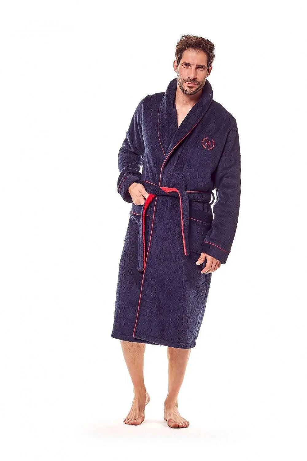 Henderson grey colour bathrobe