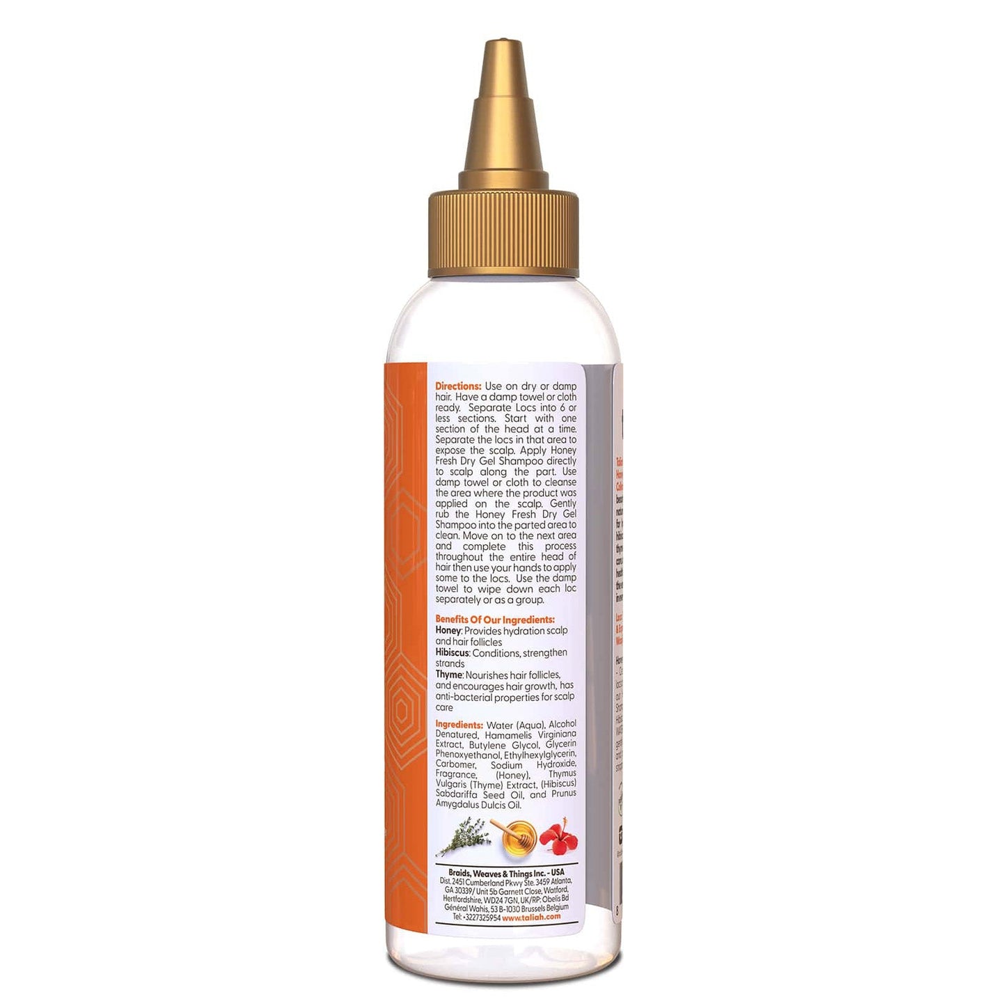 Taliah Waajid Love My Locs Honey Fresh Dry Gel Shampoo: Refreshing Cleansing for Locs 4 oz