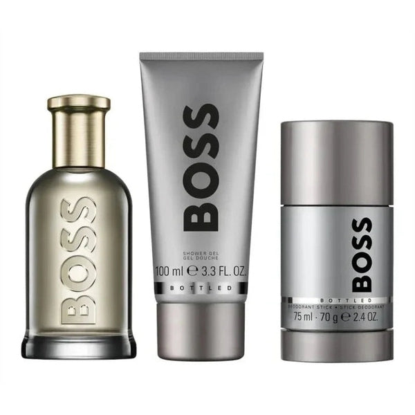 Hugo Boss Boss Bottled Eau de Parfum Gift Set 100ml EDP + 100ml Shower Gel + 75g Deodorant Stick Men's Fragrance