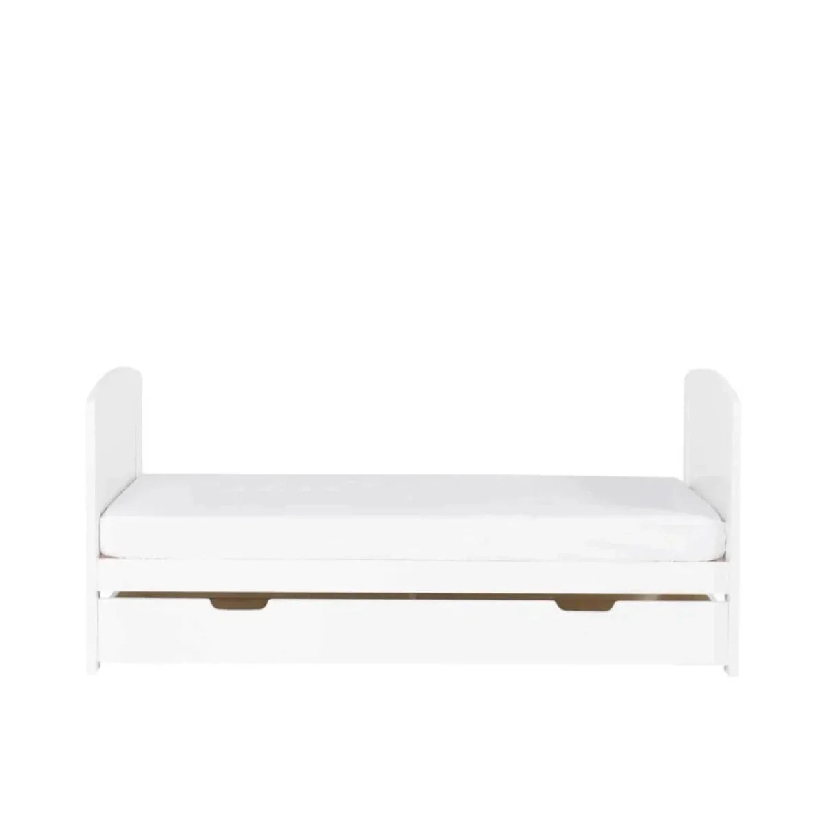 Ickle Bubba Coleby Scandi Cot Bed with Under Drawer Scandi White - Without Mattress