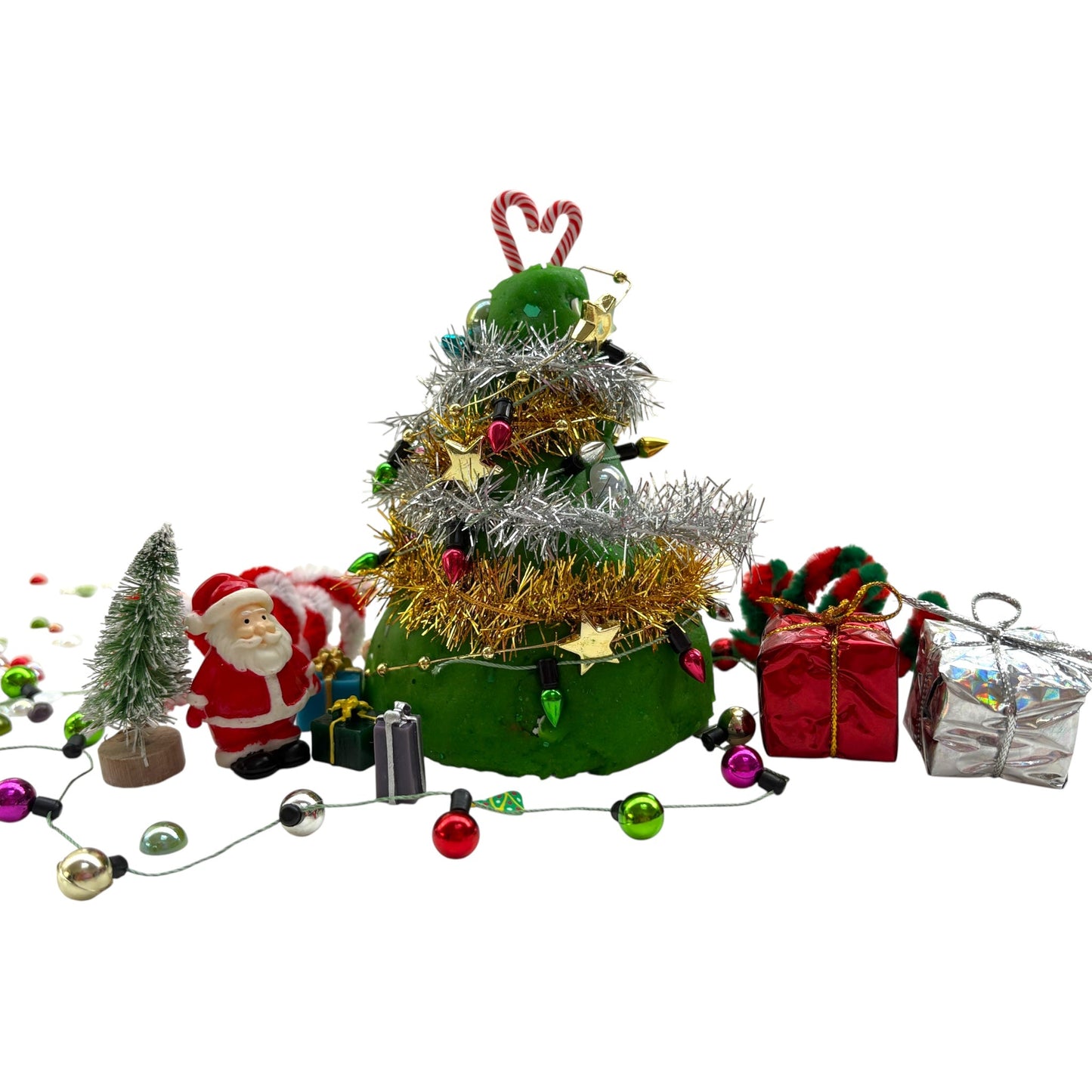 Make a Christmas tree twist & squish