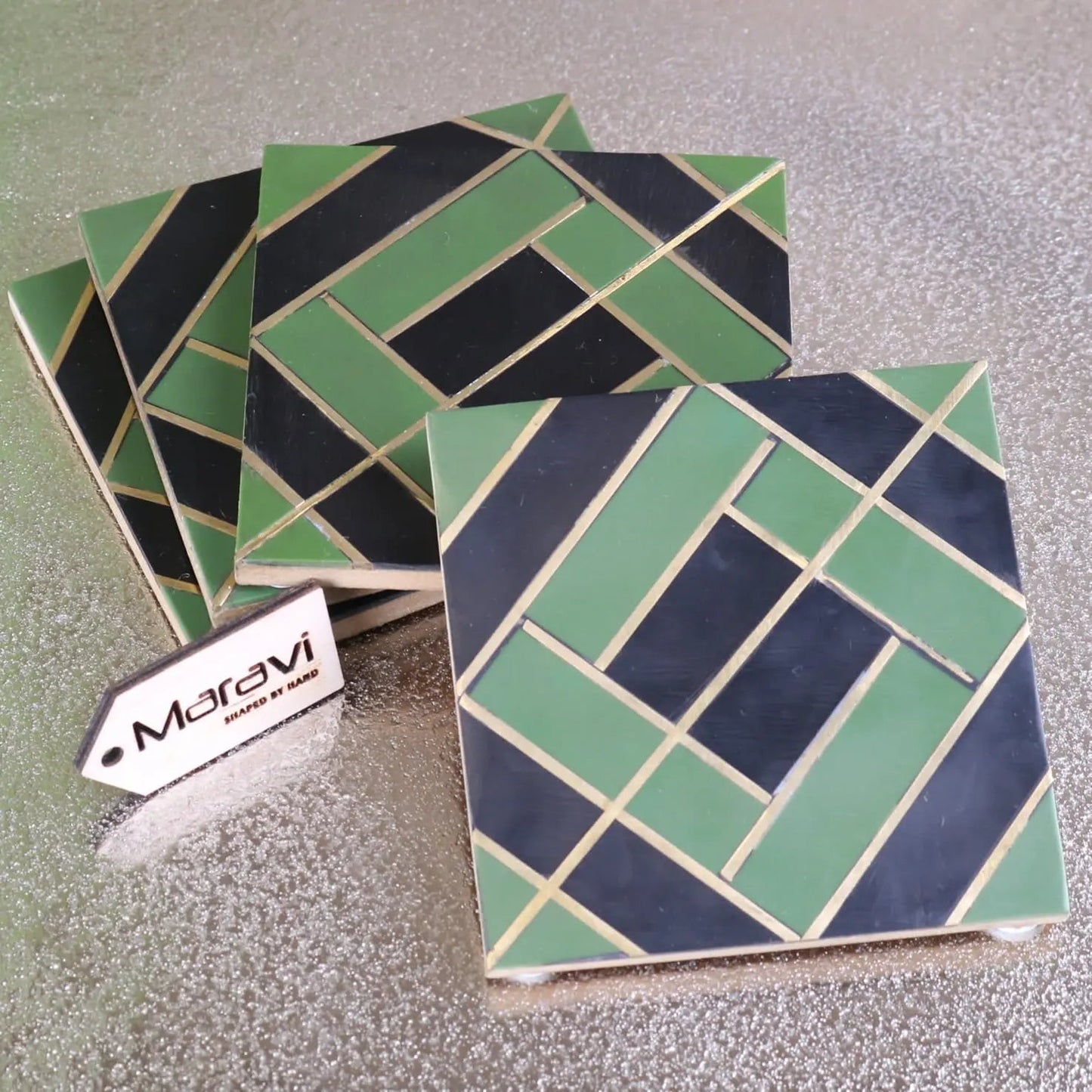 Panna Luxe Resin Coaster Set of 4