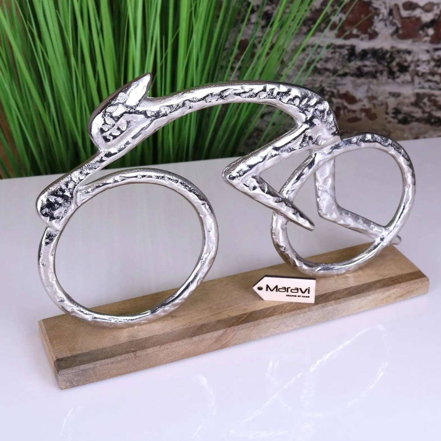 Moda Metal Cyclist Ornament 35cm