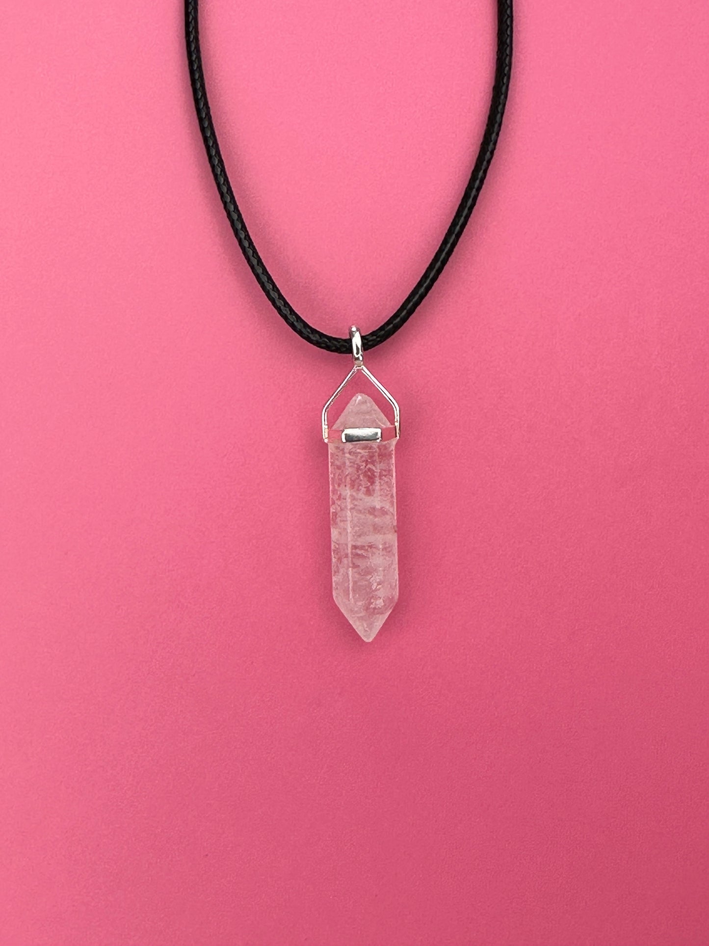 Positivity pendant - Clear quartz (sterling silver)