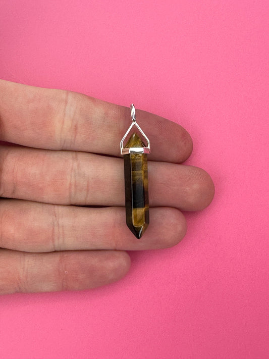 Willpower pendant - Tiger's eye (sterling silver)
