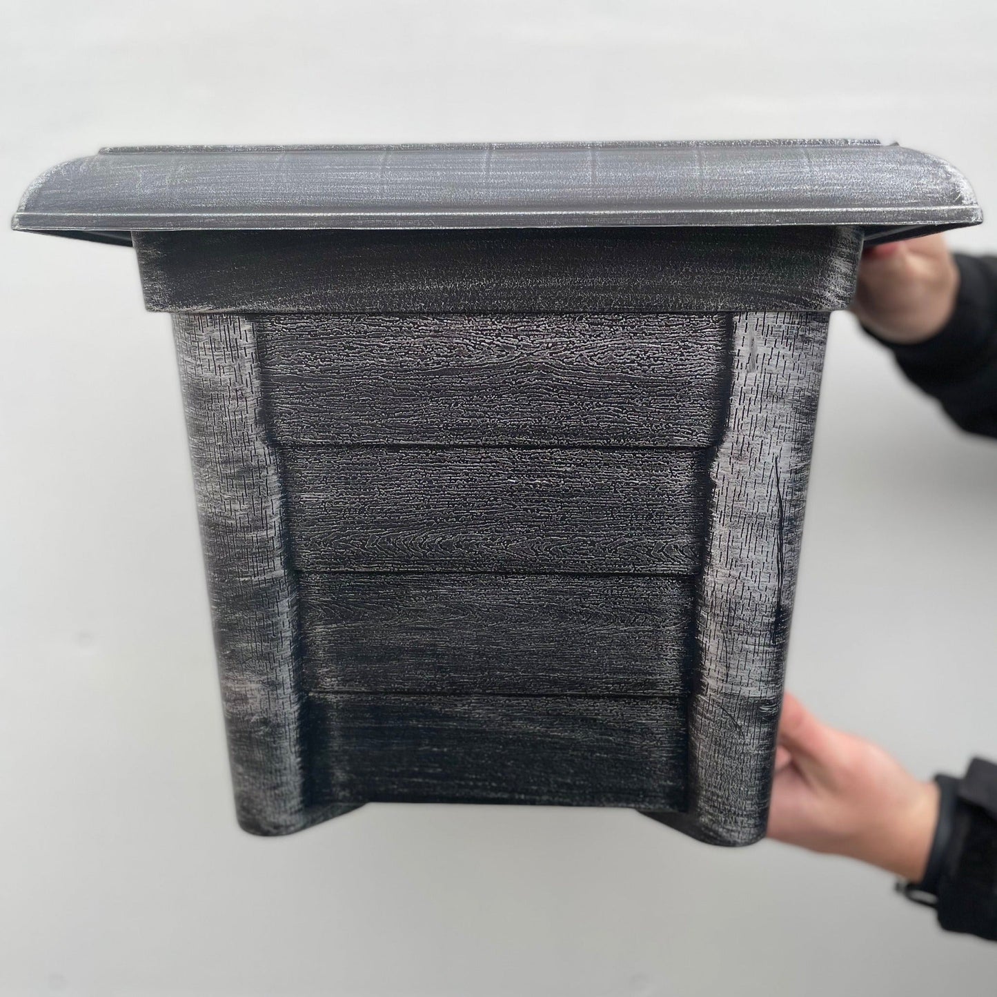 Silver Square Planter