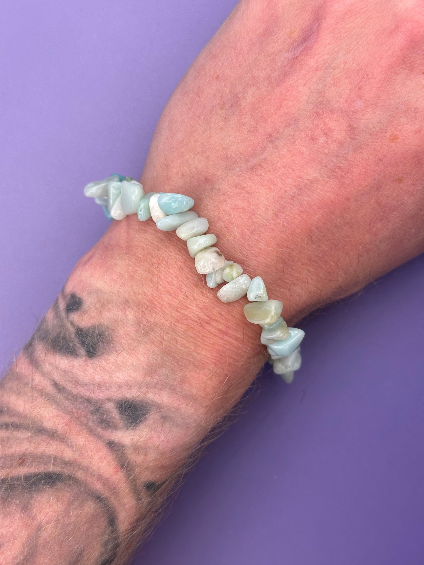 Amazonite - Crystal chip bracelet