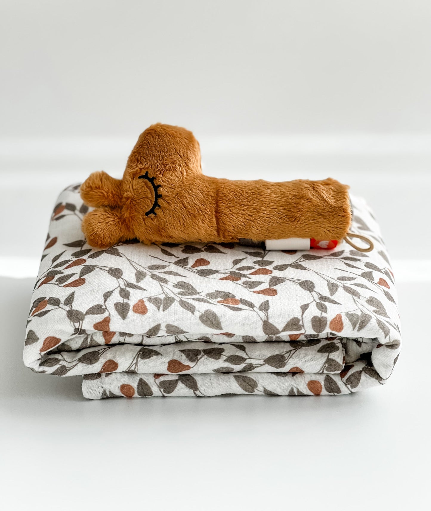 Baby Blanket - Muslin Swaddle - Forest Pear