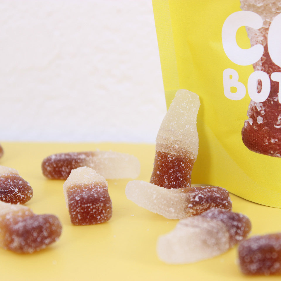 Vegan Fizzy Cola Bottles (Plastic-Free) 130g Share Bag