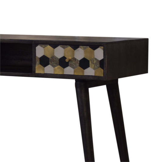 Walnut Block Writing Desk | Chestnut Mango Wood