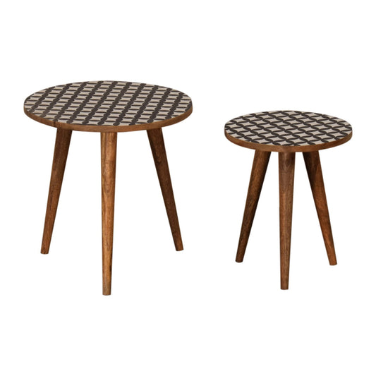 Monochrome End Table Accent Piece