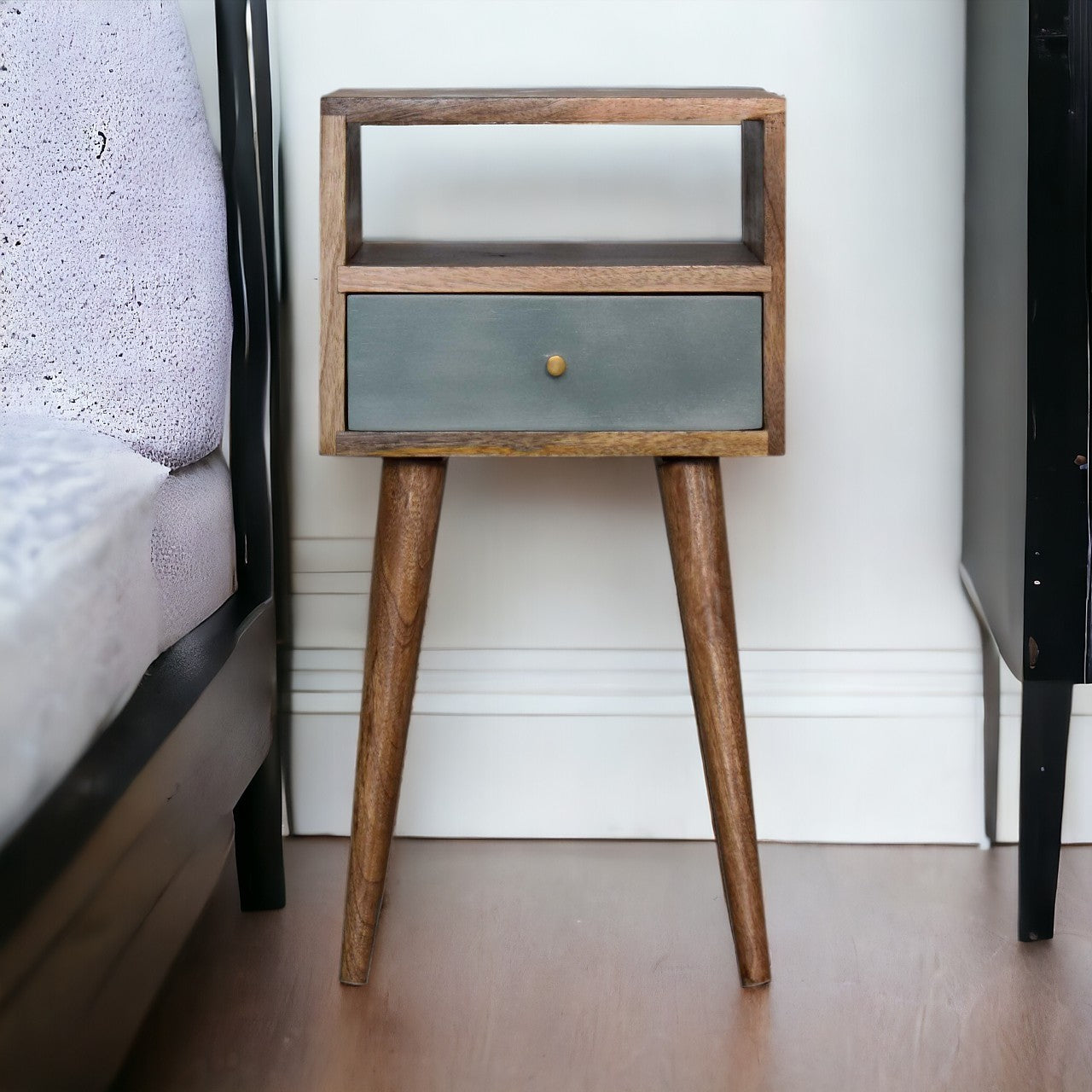 Mini Duck Egg Painted Bedside