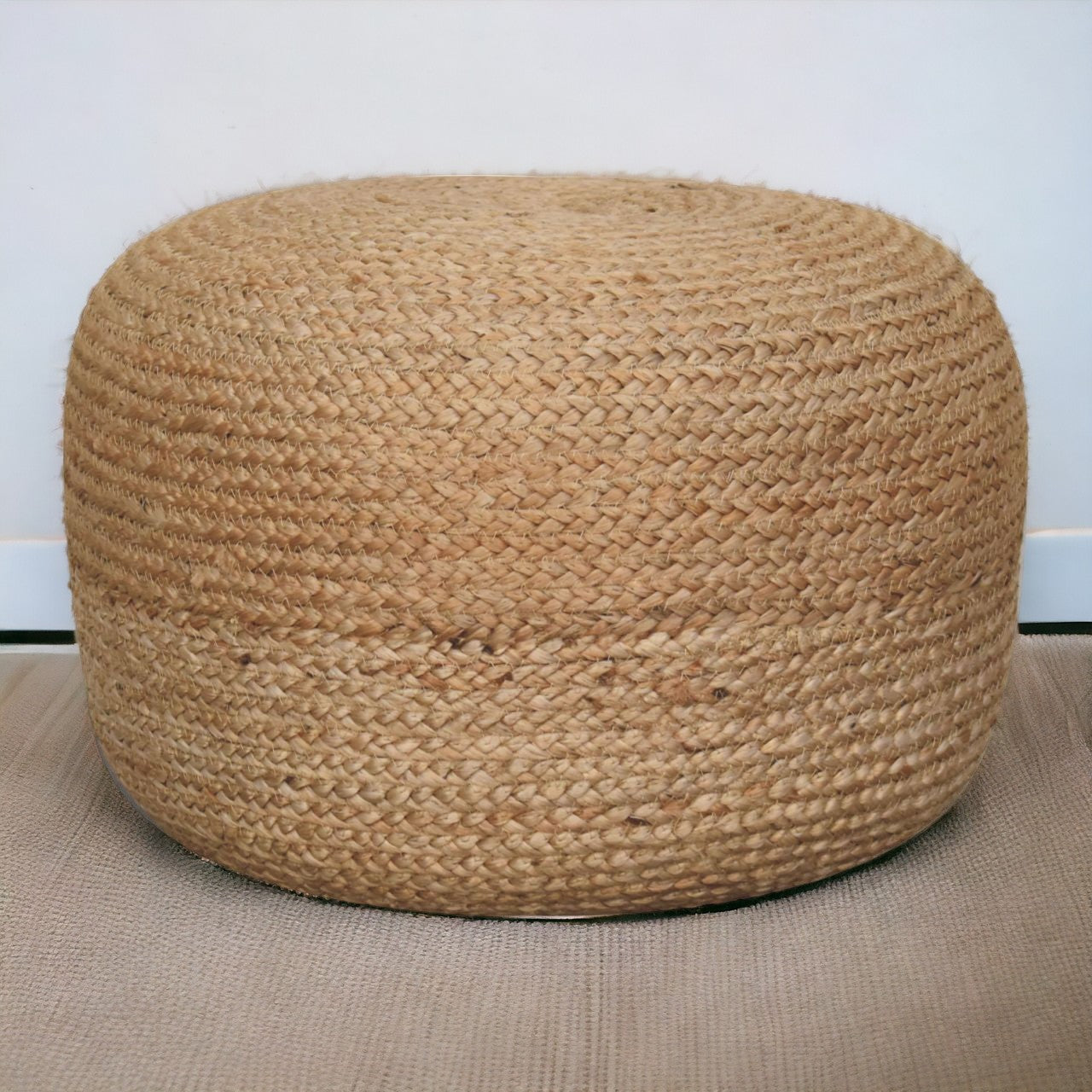 Natural Jute Pouffe