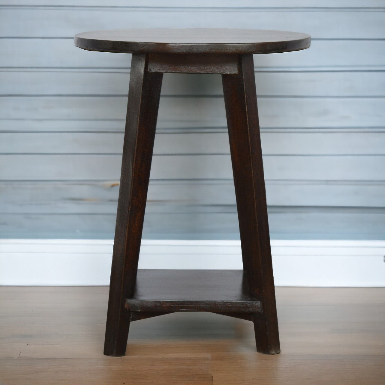 Walnut Undercarriage Bar Stool