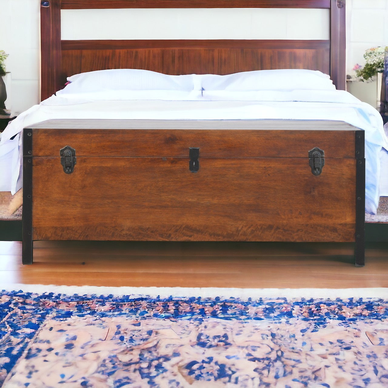 Industrial Lid up Blanket Box