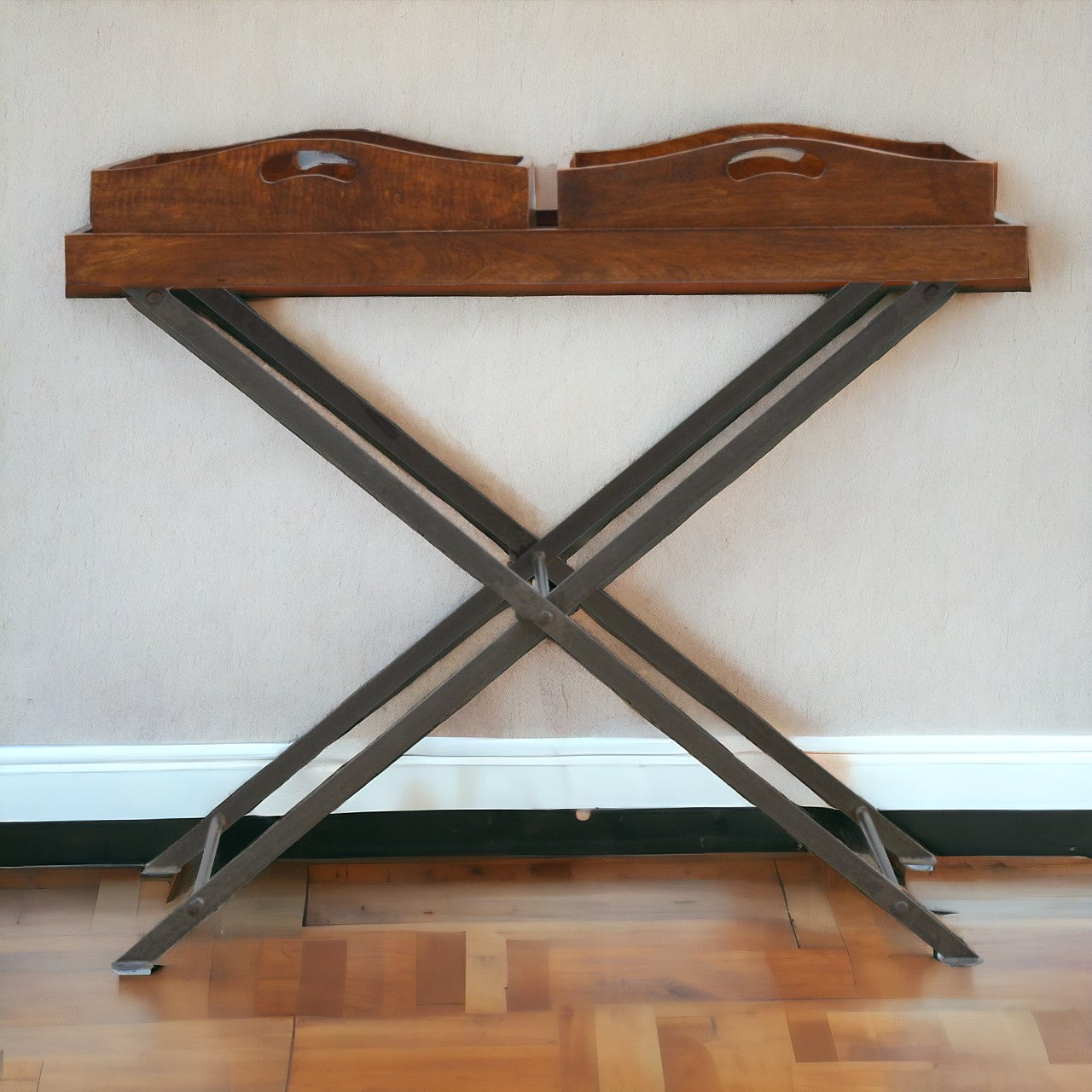 Industrial Metal Butler Tray