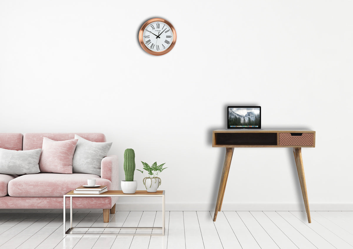 Perforated Copper Writing Desk