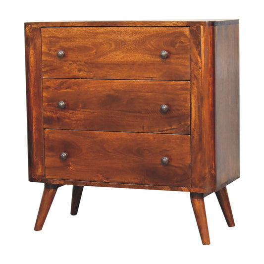 Bera Chest of Drawers | Chestnut Mango Wood