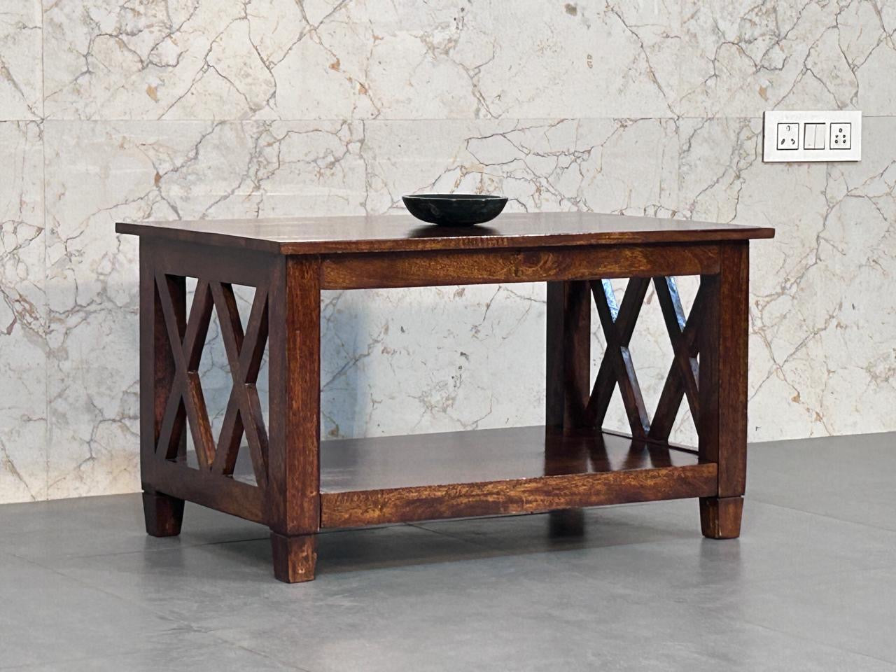 Belmont X-Frame Chestnut Coffee Table