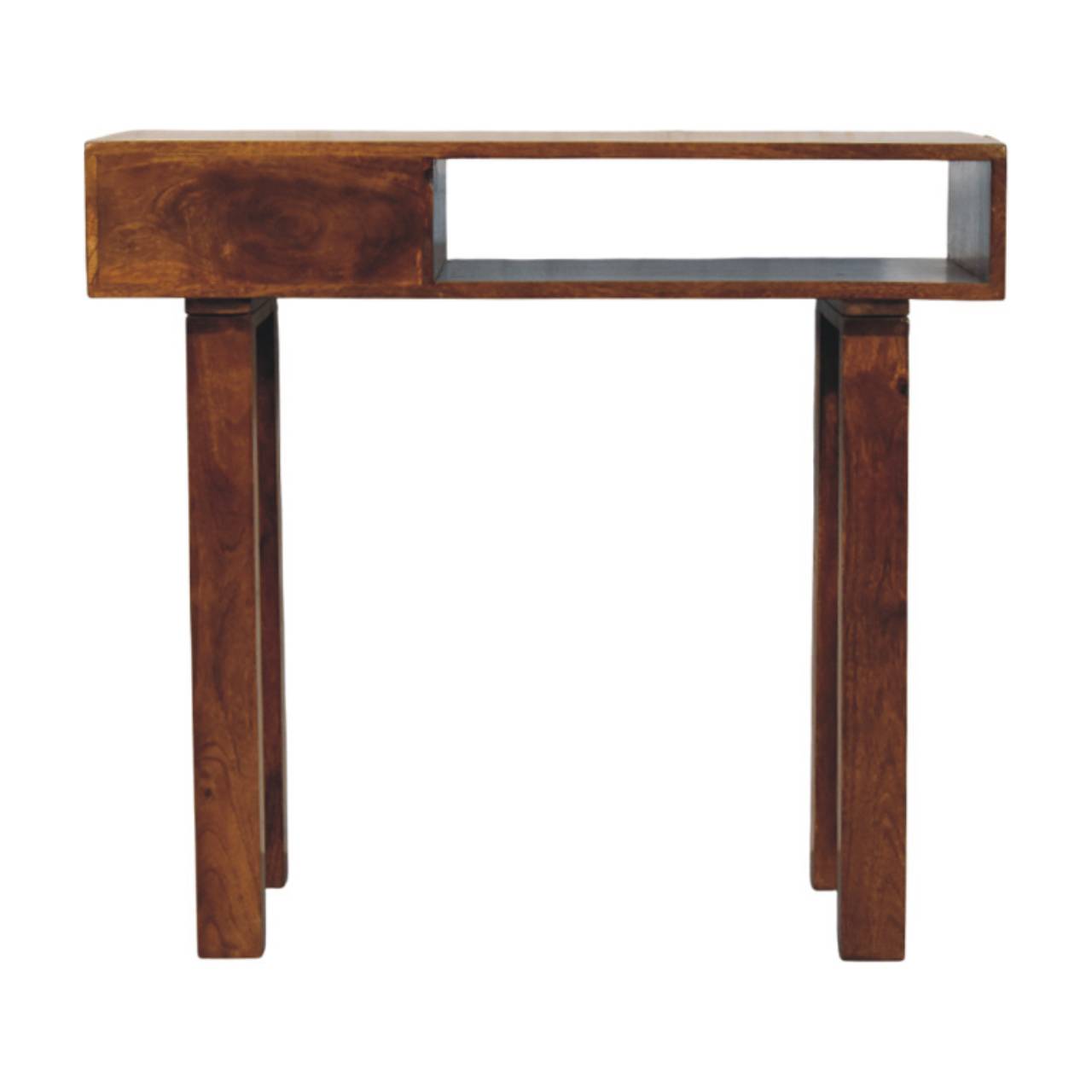 Tula 1-Drawer Chestnut Writing Desk