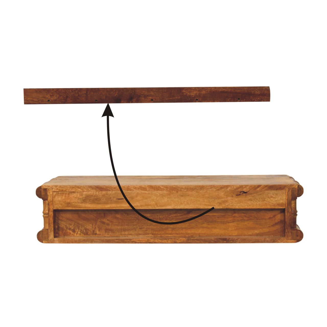 Bamboo Wall-Mounted Console