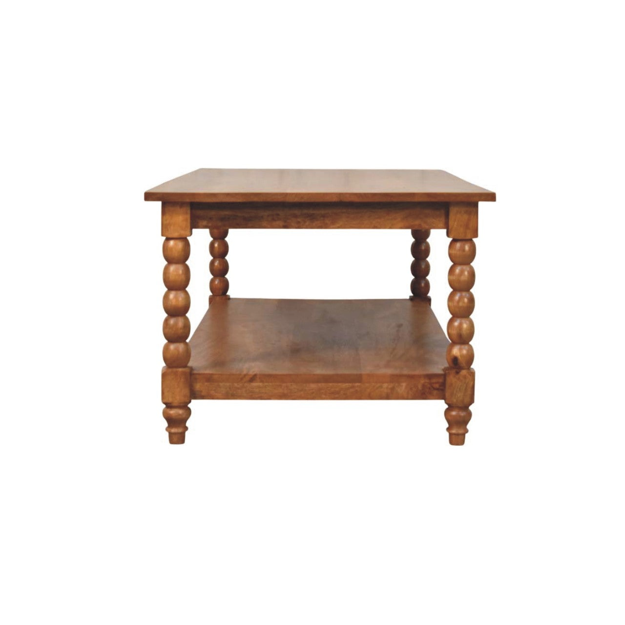 Spindle Coffee Table with Open Shelf