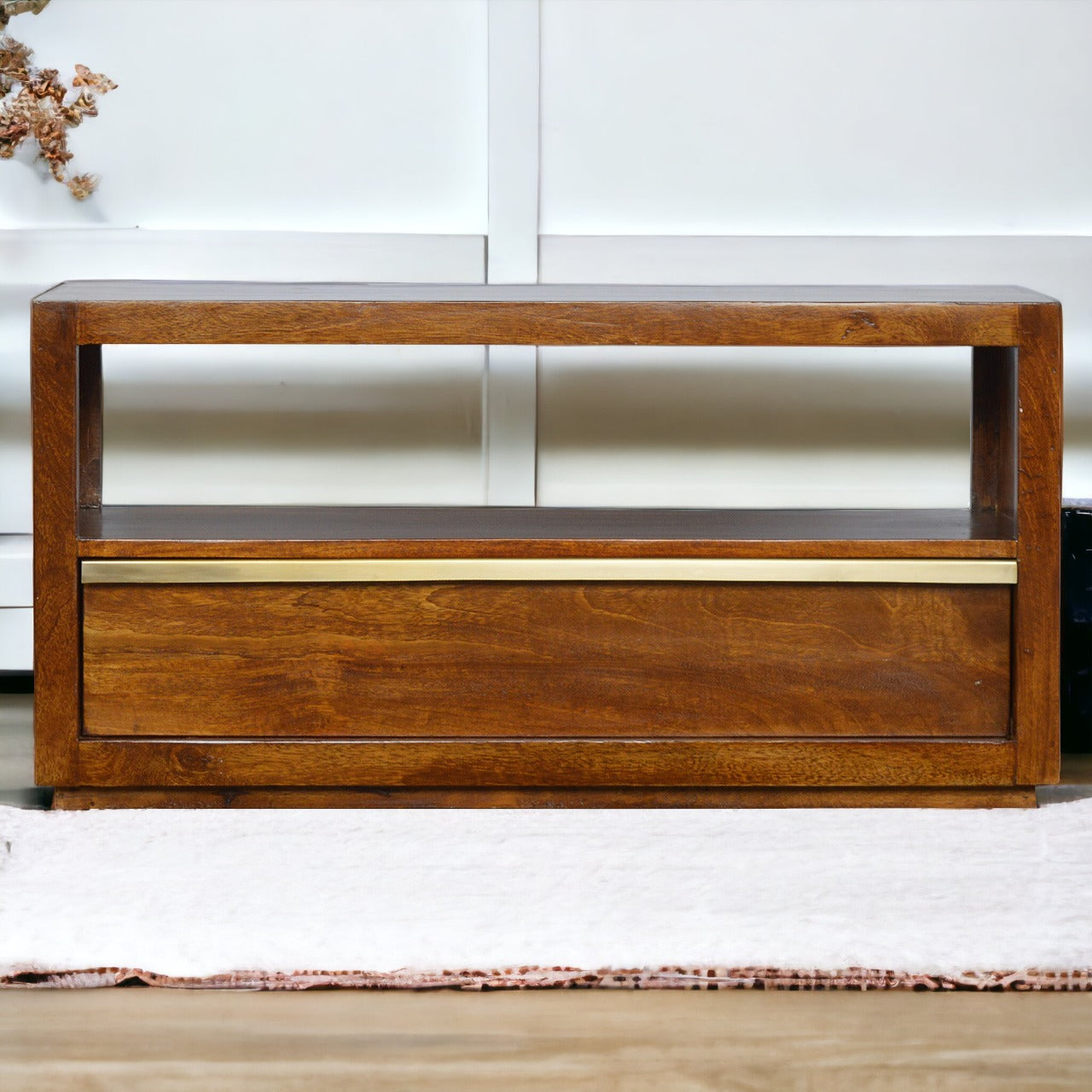 Gold Bar Chestnut TV Unit