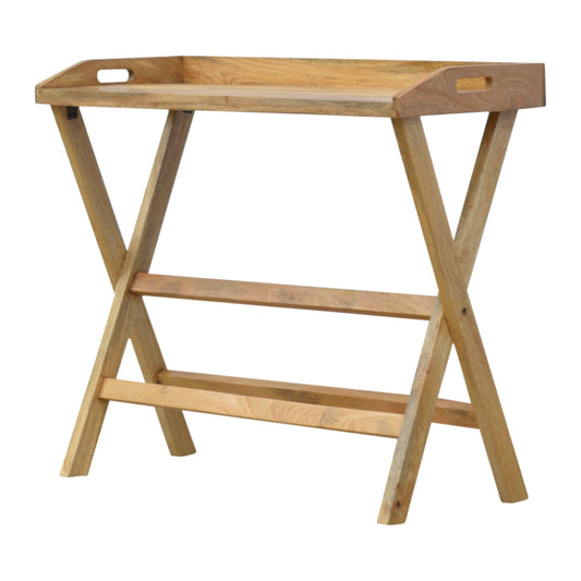 Butler Writing Desk | Oak Solid Mango Wood