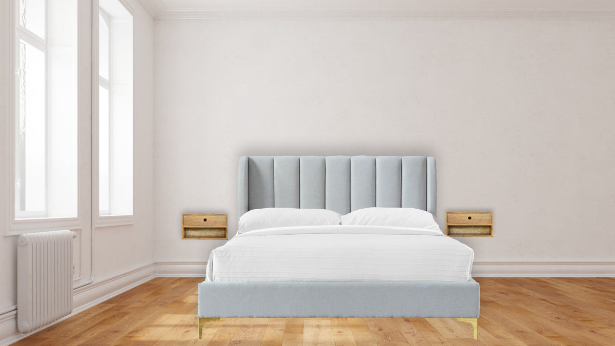 Solid Wood Wall Mounted Bedside