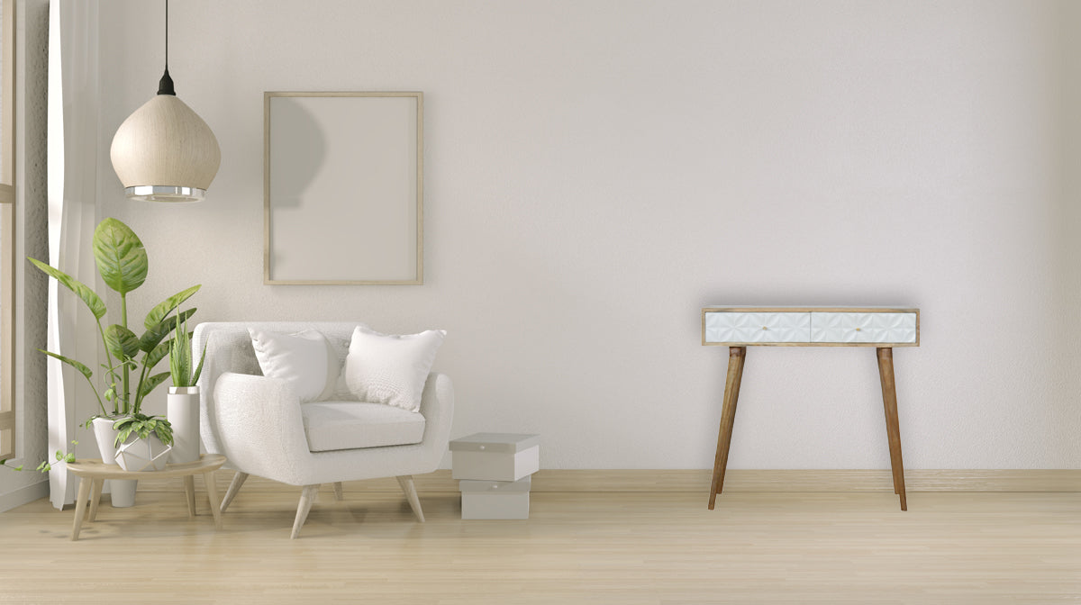 Daisy Carved Console Table