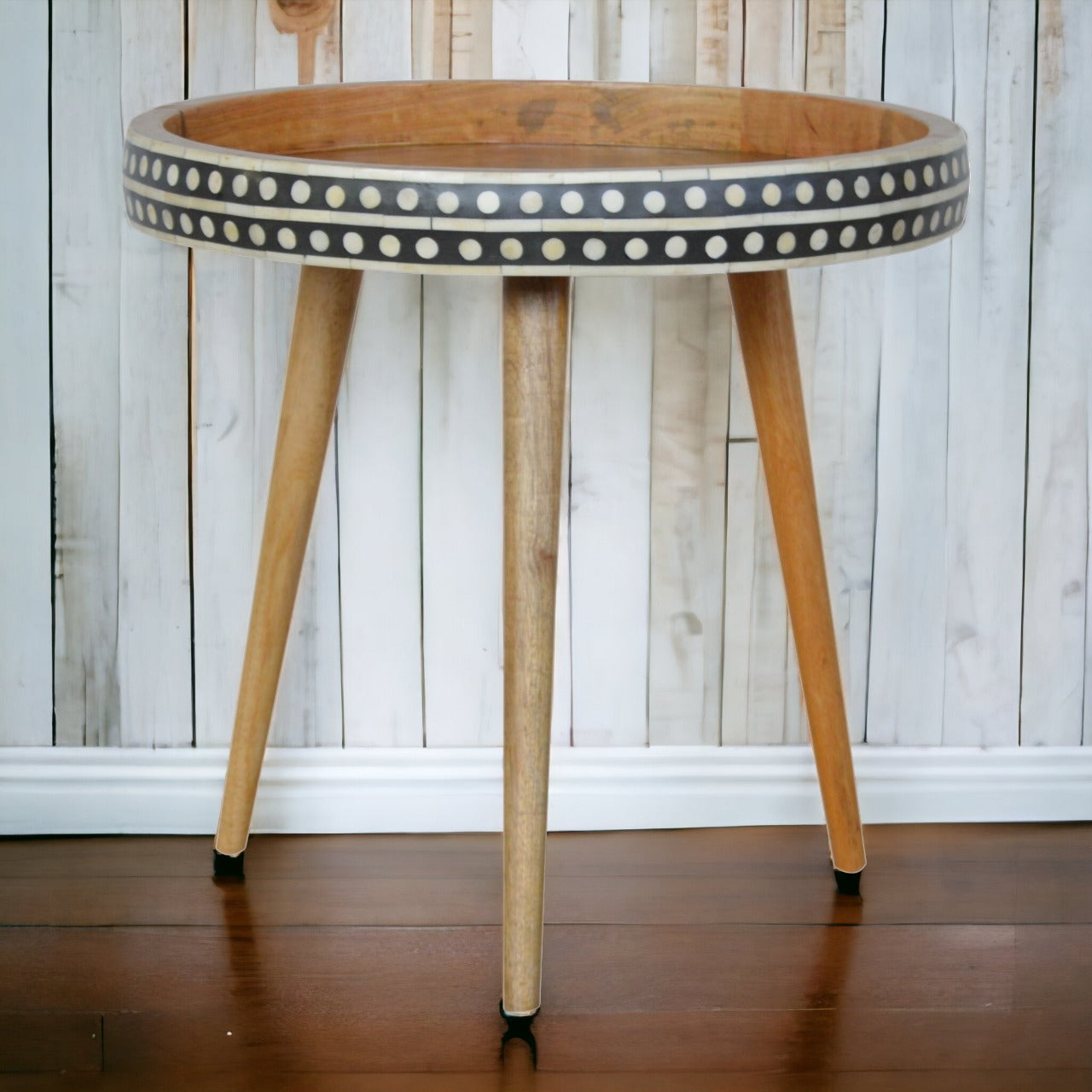 Large Dotted End Table
