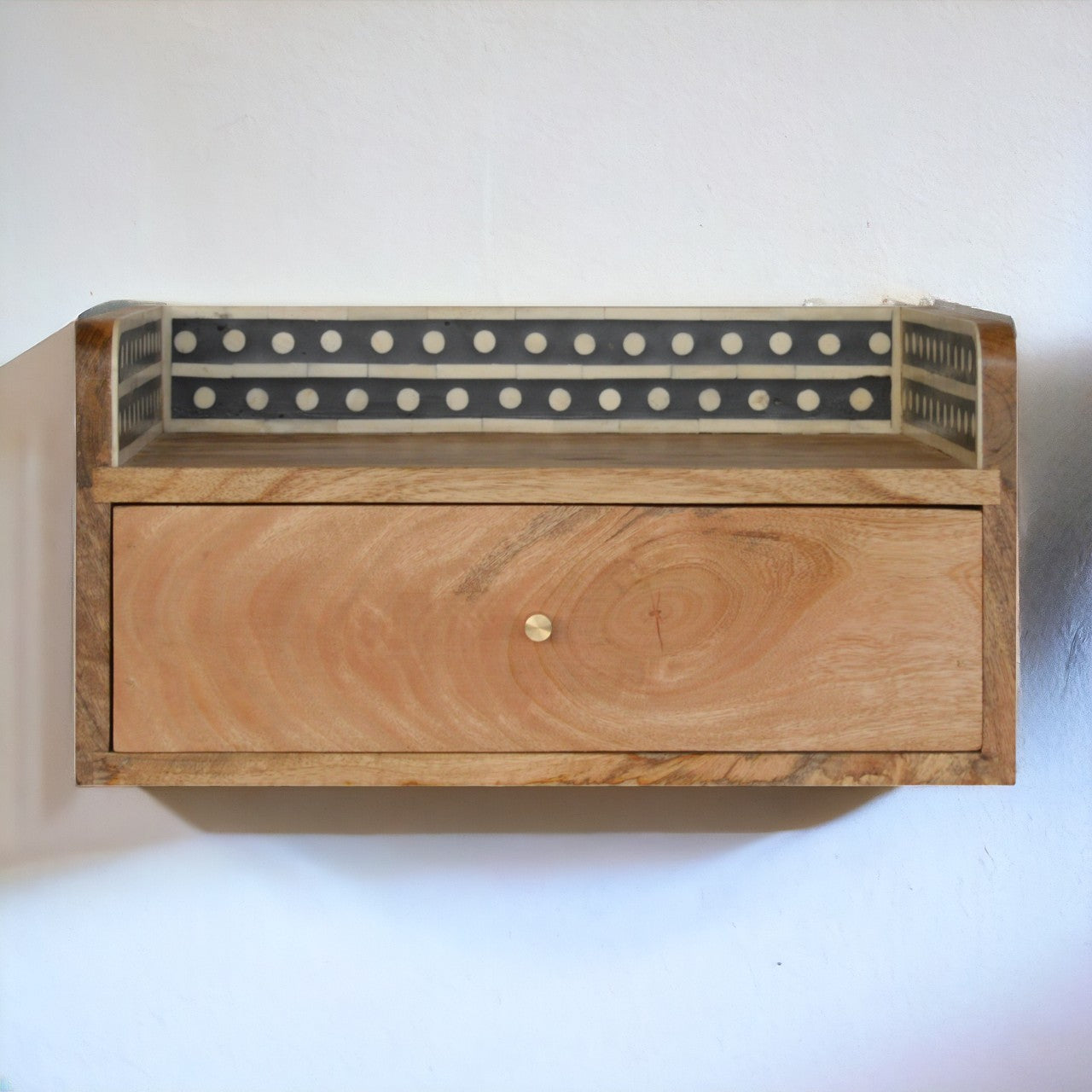 Bone Inlay Gallery Floating Bedside