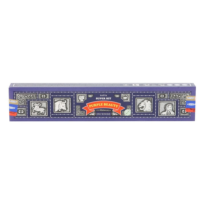 12 Packs of Superhit Purple Beauty Incense Sticks by Satya
