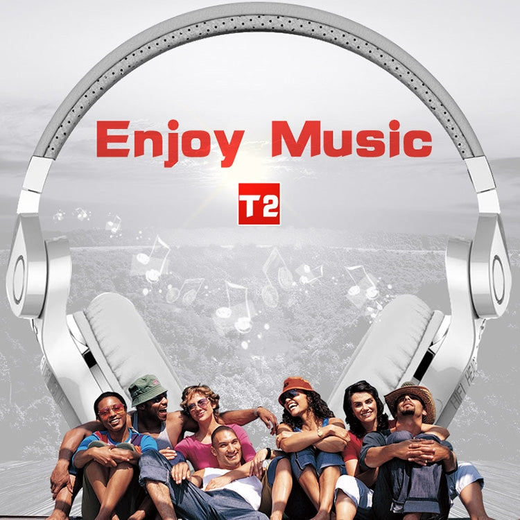 Bluedio T2 Turbine Wireless Bluetooth 4.1 Stereo Headphones Headset with Mic, For iPhone, Samsung, Huawei, Xiaomi, HTC and Other Smartphones, All Audio Devices(White)