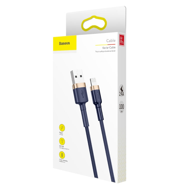 Baseus 2.4A 1m USB to 8 Pin High Density Nylon Weave USB Cable for iPhone, iPad, 1m