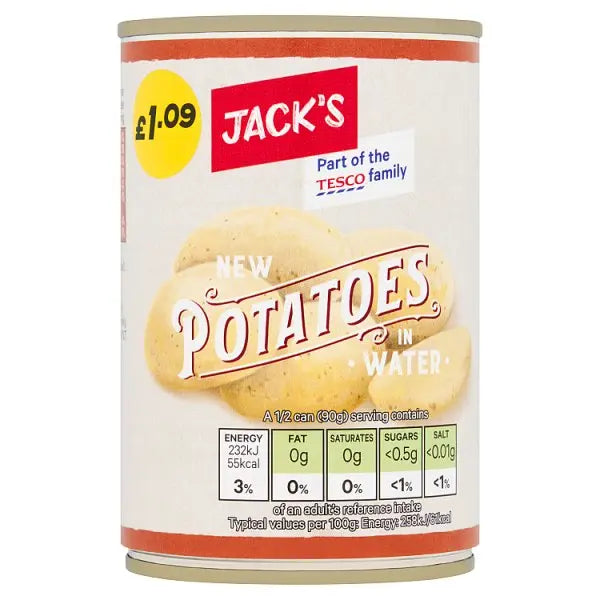Jack's New Potatoes in Water 300g (Case of 12)