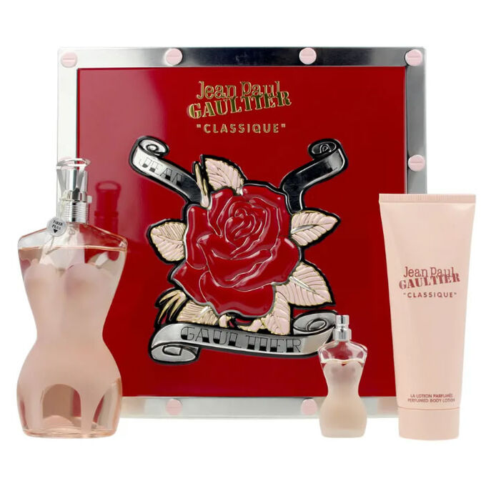 Jean Paul Gaultier Classique Gift Set 100ml EDT + 75ml Body Lotion + 6ml EDT